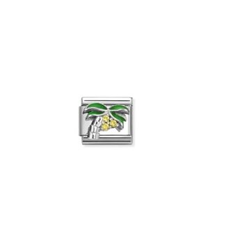 Nomination Nomination Schakel 330328-22 Composable Classic Staal met Gele Palm