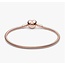 Pandora Pandora Armband 583050C00-21 Zilver met 14k Rosegouden Plating met Hart Sluiting Maat 21