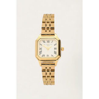 My Jewellery My Jewellery Horloge MJ11014 -1200 Vintage Staal met Geelgouden Plating Quartz