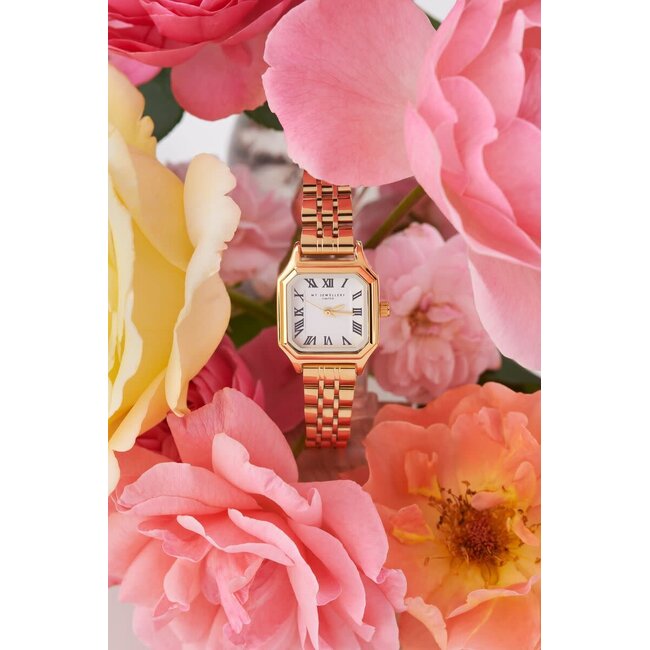 My Jewellery My Jewellery Horloge MJ11014 -1200 Vintage Staal met Geelgouden Plating Quartz