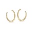 Excellent Jewelry Excellent Oorbellen OG118196 14k Geelgoud met 0.25crt H SI1 Diamant Fantasie 10x13mm