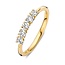 Excellent Jewelry Excellent Ring RG118203-54 14k Geelgoud met 0.50crt HSI Diamant Maat 54