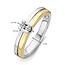 Excellent Jewelry Excellent Ring RG415757-56 14k Bi-color Goud met 0.10crt HSI Diamant Maat 56