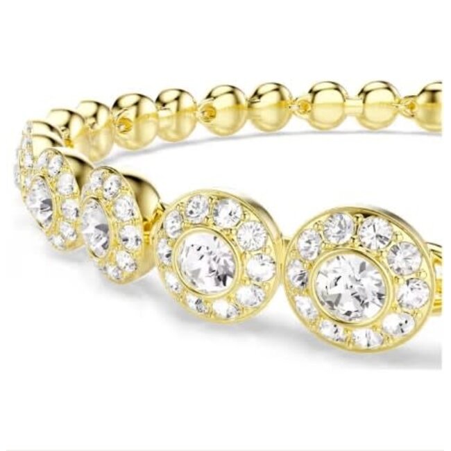 Swarovski Swarovski Set 5720506 Una Angelic Small Goudkleurig Armband/ Collier 16.5-19cm 38-40cm