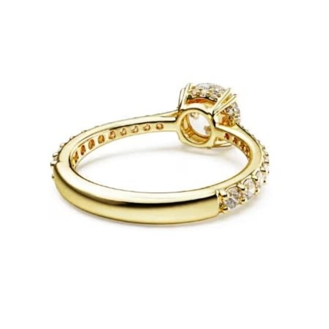 Swarovski Swarovski Ring 5642617 Stilla Goudkleurig met Kristal Maat 52