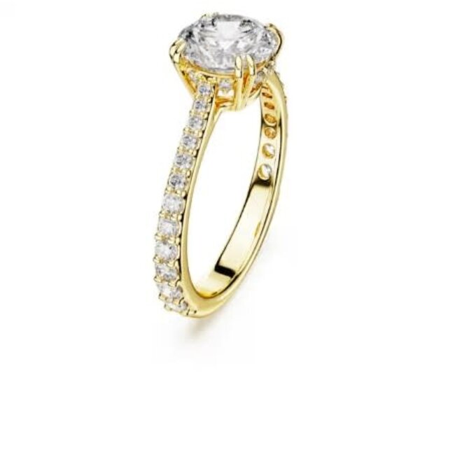 Swarovski Swarovski Ring 5642617 Stilla Goudkleurig met Kristal Maat 52