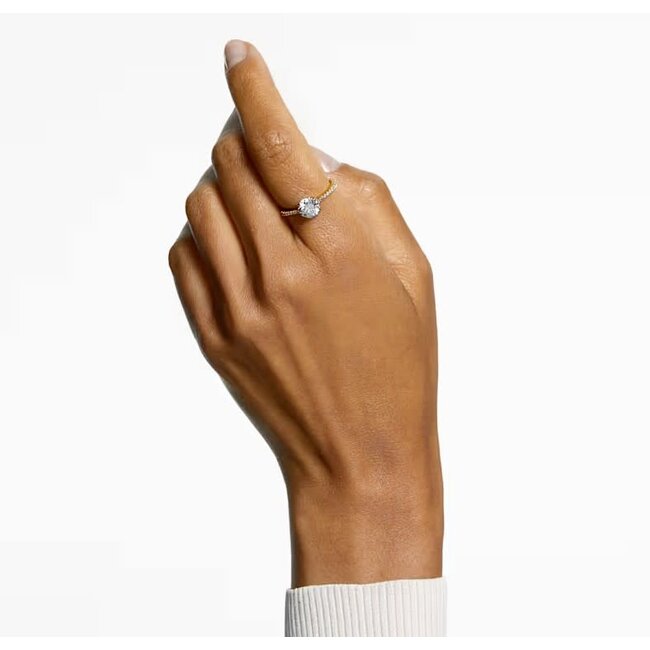 Swarovski Swarovski Ring 5642617 Stilla Goudkleurig met Kristal Maat 52