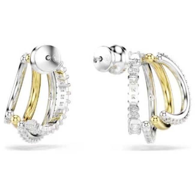 Swarovski Swarovski Oorbellen 5689718 Hyperbola Bi-color met Kristallen 18x13mm