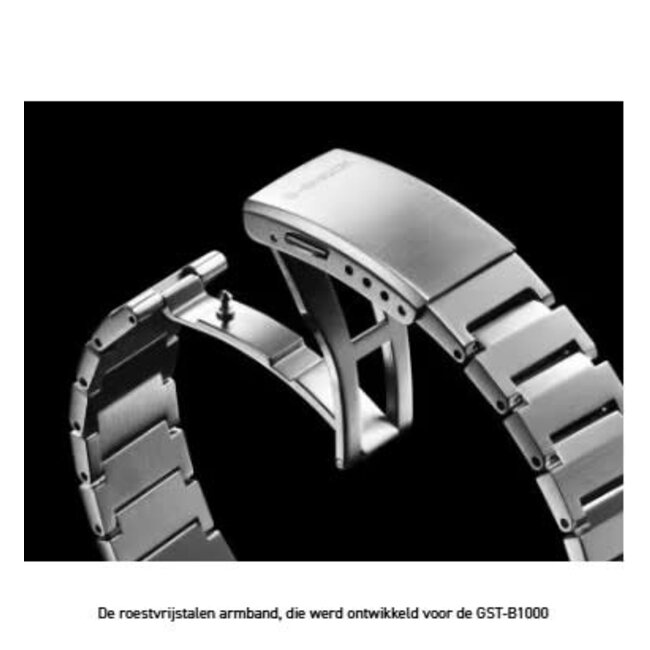 Casio G-Shock Casio G-Shock Horloge GST-B1000D-2AER Staal Solar Bluetooth 200m Waterdicht met Blauwe Wijzerplaat 44mm