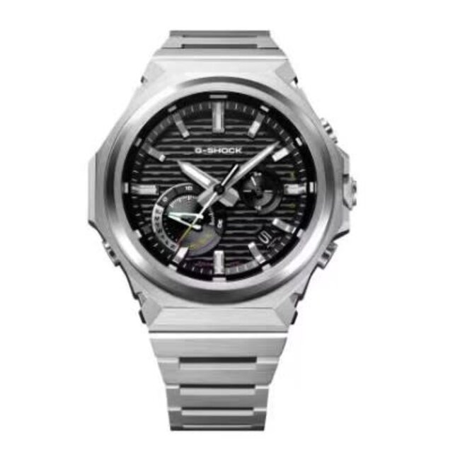 Casio G-Shock Casio G-Shock Horloge GST-B1000D-1AER Staal Solar Bluetooth 200m Waterdicht met Zwarte Wijzerplaat 44mm