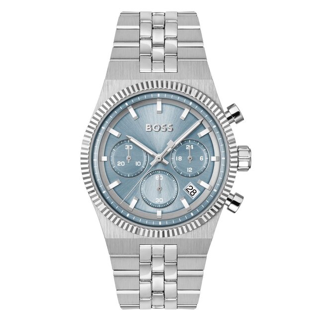 BOSS Boss Horloge HB1514306 Candor Prime Staal met Blauwe Wijzerplaat 41mm