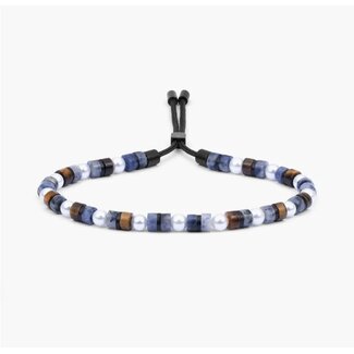 Pig & Hen Pig & Hen Armband P48-266714-L Brontide Adjustable 4mm Zwart 20-21cm