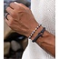 Pig & Hen Pig & Hen Armband P48-266714-L Brontide Adjustable 4mm Zwart 20-21cm