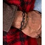 Pig & Hen Pig & Hen Armband P53-290000-L Daunting Dean Staal Zwart Maat L 20-21cm