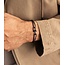 Pig & Hen Pig & Hen Armband P53-290000-L Daunting Dean Staal Zwart Maat L 20-21cm