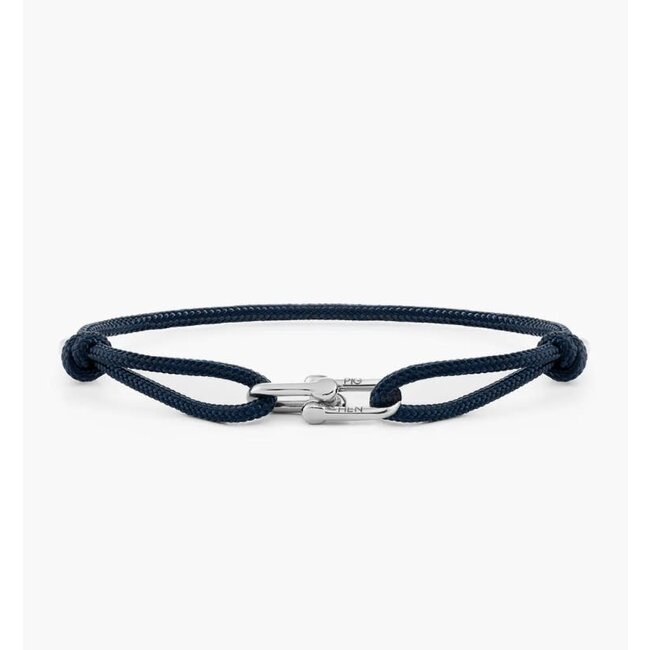 Pig & Hen Pig & Hen Armband P53-163000-L Daunting Dean Staal Navy Maat L 20-21cm