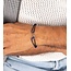 Pig & Hen Pig & Hen Armband P53-163000-L Daunting Dean Staal Navy Maat L 20-21cm