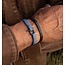 Pig & Hen Pig & Hen Armband P19-2641822-ML Vicious Vik Staal Blauw Maat M/L 19cm