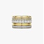 Ti Sento Milano Ti Sento Ring 12396ZY/54 Zilver Bi-color met Zirkonia Maat 54