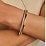 Ti Sento Milano Ti Sento Armband 23086ZY/L Zilver met Geelgouden Plating met Zirkonia Bangle 60mm