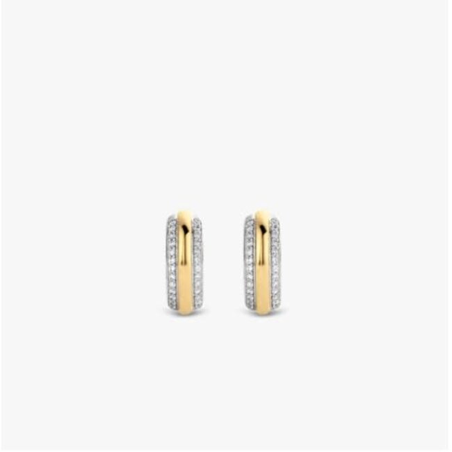 Ti Sento Milano 7786ZY Oorbellen zilver/Goud verguld met Zirkonia