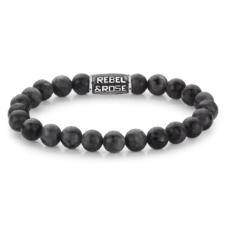 Rebel & Rose Rebel & Rose RR-80097-V-L Grey Seduction Vintage - 8mm Maat L