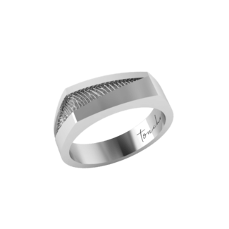 Touche Jewels Touche Ring Touhr1 Zilver met Vingerafdruk Maat 58