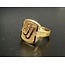 Touche Jewels Touche Ring Touhr3 Zilver Zegel met Initialen en Vingerafdruk Maat 65