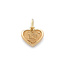 Touche Jewels Touche Bedel Toub3 14k Geelgoud Hart met Vingerafdruk 14mm