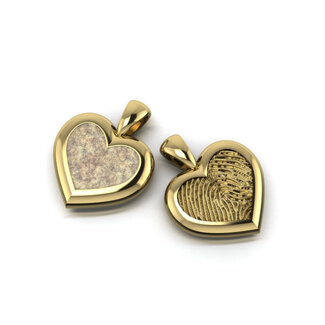 Touche Jewels Touche Hanger Touas-3 14k Geelgoud Hart As 12mm