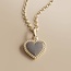 Touche Jewels Touche Hanger Touas-13 14k Geelgoud Hart met Bolletjes 10mm