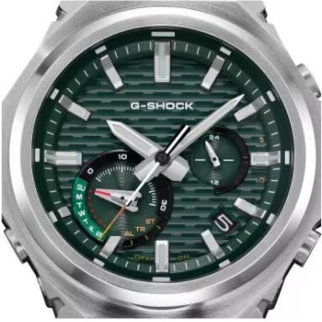 Casio G-Shock Casio G-Shock Horloge GST-B1000D-3AER Staal Solar Bluetooth met Groene Wijzerplaat 44mm Waterdichtheid 200 Meter