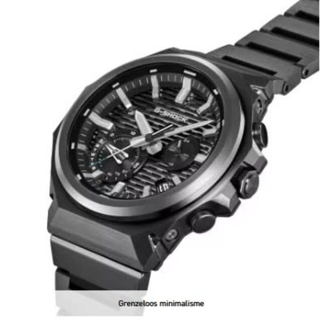 Casio G-Shock Casio G-Shock Horloge GST-B1000BD-1AER Staal met Zwarte Coating Solar Bluetooth 200m Waterdicht met Zwarte Wijzerplaat 43mm