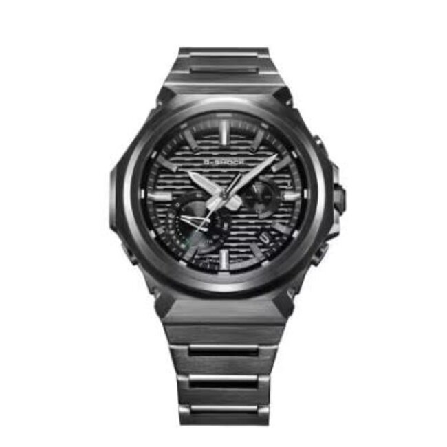 Casio G-Shock Casio G-Shock Horloge GST-B1000BD-1AER Staal met Zwarte Coating Solar Bluetooth 200m Waterdicht met Zwarte Wijzerplaat 43mm
