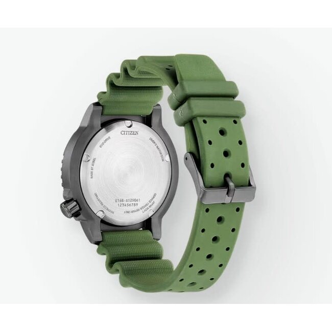 Citizen Citizen Horloge BN0157-11X Promaster Staal Gun Matel Eco-drive 200m Waterdicht Groen 43mm