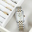 Seiko Seiko Horloge SWR093P1 Staal Bi-color Quartz 30m Waterdicht met Zirkonia 22 x 32mm