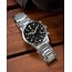 Seiko Seiko Horloge SSB447P1 Staal Quartz Chronograaf met Zwarte Wijzerplaat 43mm