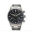 Seiko Seiko Horloge SSB447P1 Staal Quartz Chronograaf met Zwarte Wijzerplaat 43mm