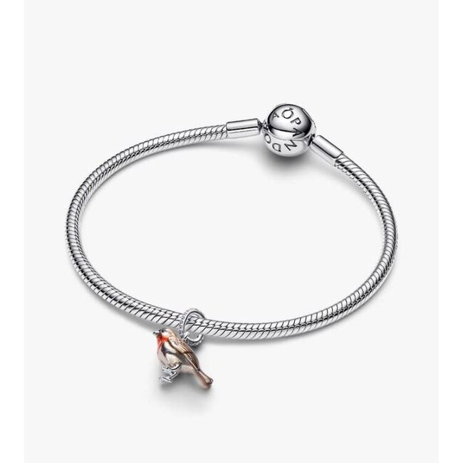 Pandora Pandora Bedel 794982C01 Zilver Roodborst Vogel