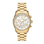Michael Kors Michael Kors Horloge MK4982 Lexington Staal met Geelgouden Plating Quartz 100m Waterdicht met Zirkonia 33mm