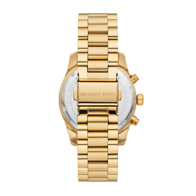 Michael Kors Michael Kors Horloge MK4982 Lexington Staal met Geelgouden Plating Quartz 100m Waterdicht met Zirkonia 33mm