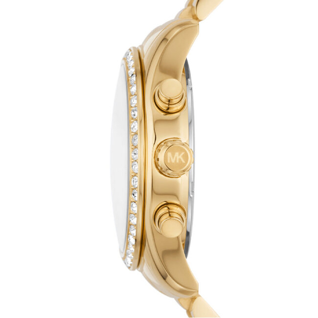 Michael Kors Michael Kors Horloge MK4982 Lexington Staal met Geelgouden Plating Quartz 100m Waterdicht met Zirkonia 33mm