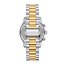 Michael Kors Michael Kors Horloge  MK4925 Lexington Staal Goud en Zilver met Zwarte Wijzerplaat 33mm