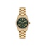 Michael Kors Michael Kors Horloge MK4924 Lexington Staal met Geelgouden Plating Quartz met Groene Wijzerplaat 100m Waterdicht 33mm