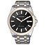 Citizen Citizen Horloge BM7109-89E Staal Bi-color Eco-drive 100m Waterdicht met Zwarte Wijzerplaat 41mm