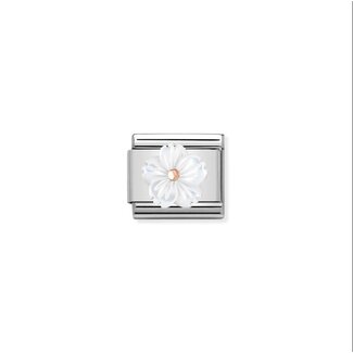 Nomination Nomination Schakel 430510/02 Composable Classic Staal met 18k Geelgoud Symbol Mother of Pearl