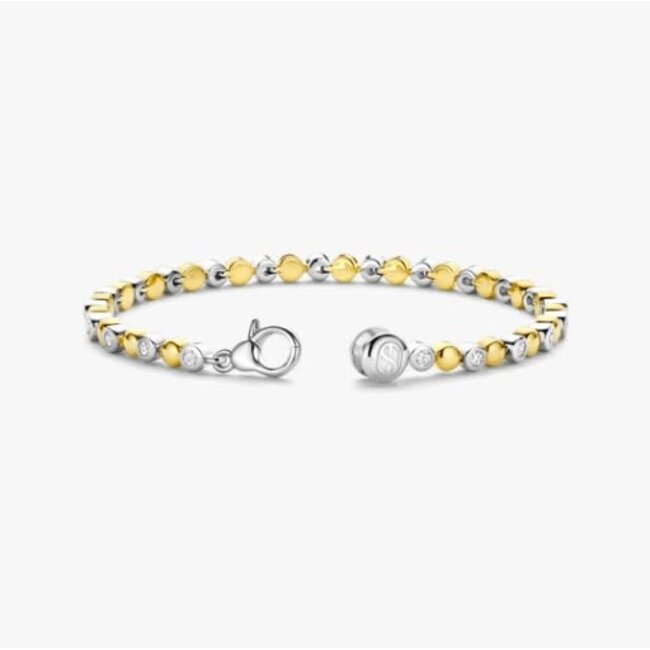 Ti Sento Milano Ti Sento Armband 23066ZY Zilver 14k Gold Plated met Zirkonia