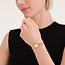 Rosefield Rosefield Horloge MWGMG-M02 Ovale Mini Goudkleurig Band met Parelmoer Wijzerplaat