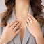 Minioro Minioro Hanger 11393 Klaver 14k Geelgoud met 0.14crt HVS Diamant 10mm