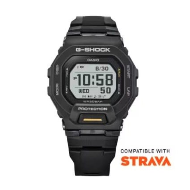 Casio G-Shock Casio G-Shock Horloge GBD-200-1A1ER Digitaal Zwart Bluetooth 200m Waterdicht 44mm